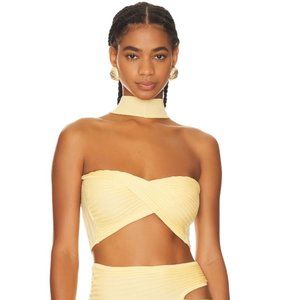 Sovere Rythem. Reversible Knit Top in Golden / XS / Worn Once